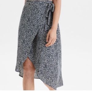 American Eagle Cheetah Print Wrap Skirt
